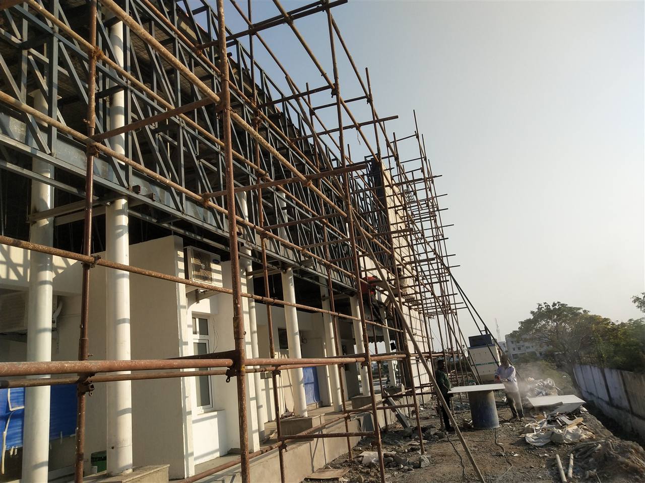 Outer Elevation Frame Work With Bison Board